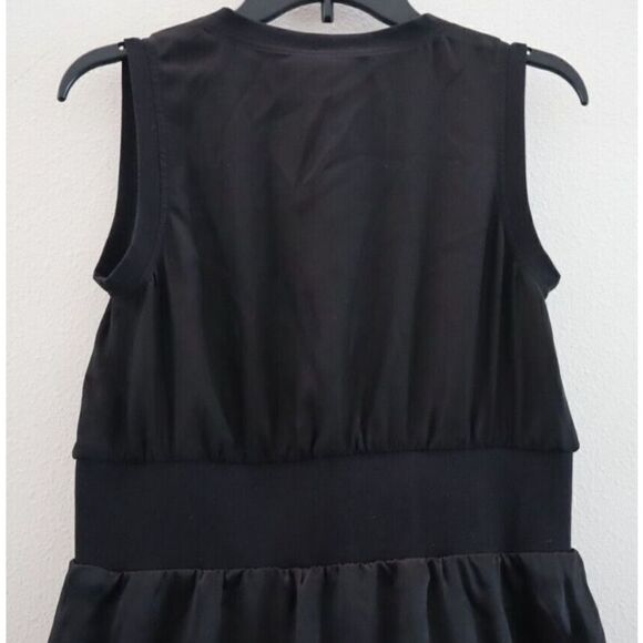ATM x Anthony Thomas Melillo Women's Sz S Black Silk Surplice Mini Dress $475 - Picture 6 of 8